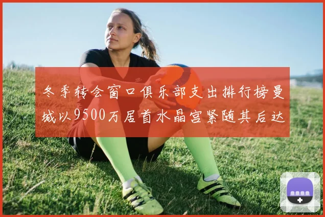 冬季转会窗口俱乐部支出排行榜曼城以9500万居首水晶宫紧随其后达8970万